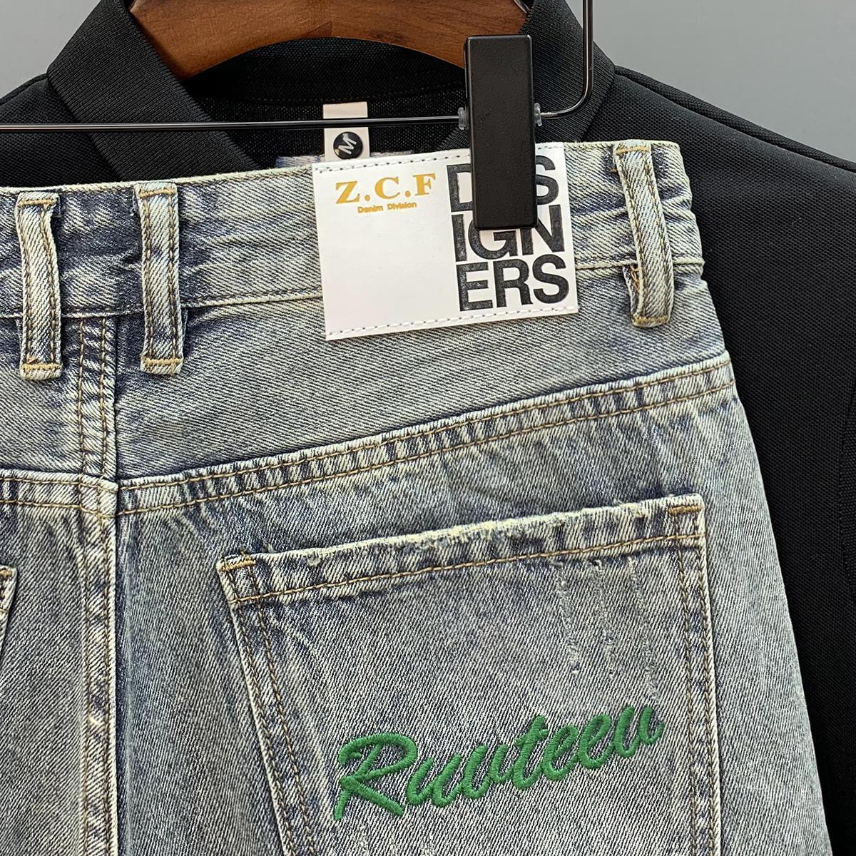 Trendy Brand Green Letter Embr - Streetwear Brand Jorts recensie en prijs