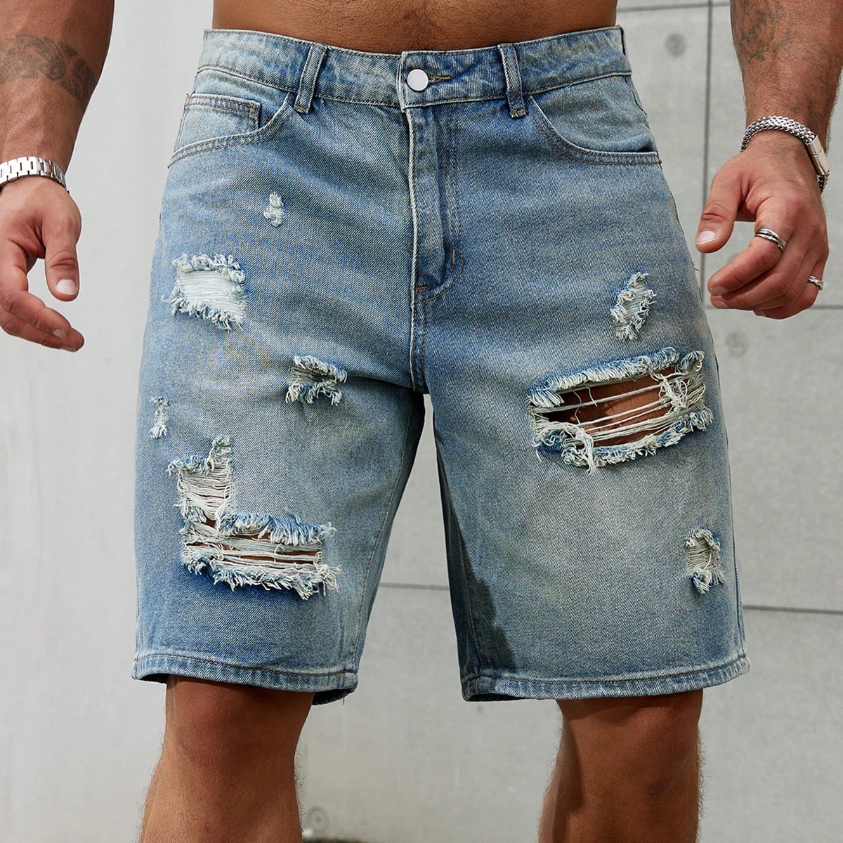 New Fashion Mens Ripped Short  - Streetwear Brand For Men recensie en prijs