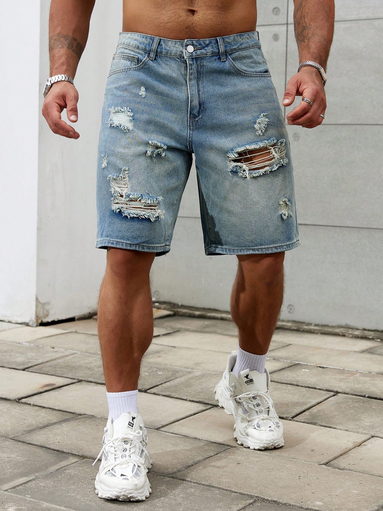 New Fashion Mens Ripped Short  - Streetwear Brand For Men recensie en prijs