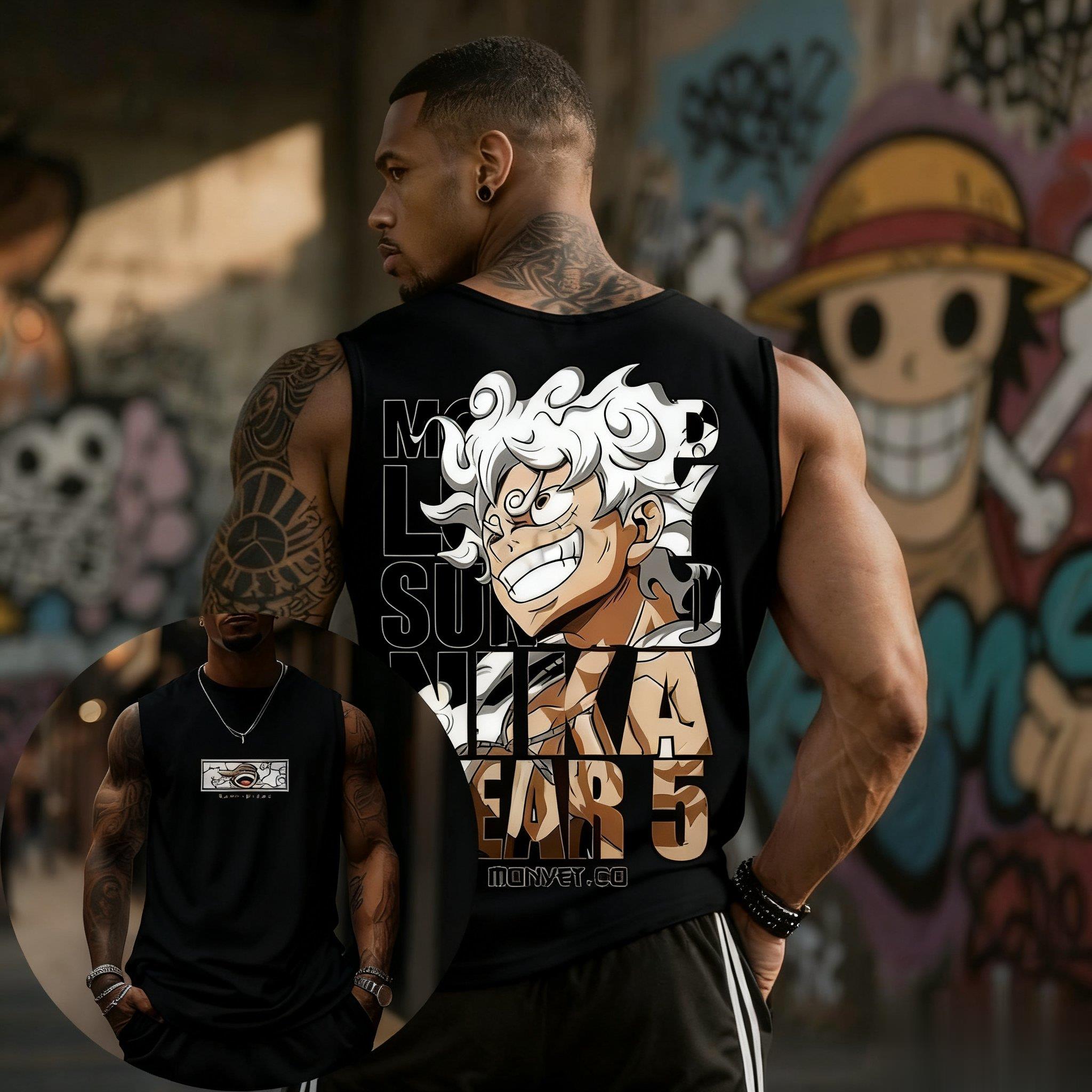 One Piece Luffy Gear 5 Tank To - Streetwear Brand Japan recensie en prijs