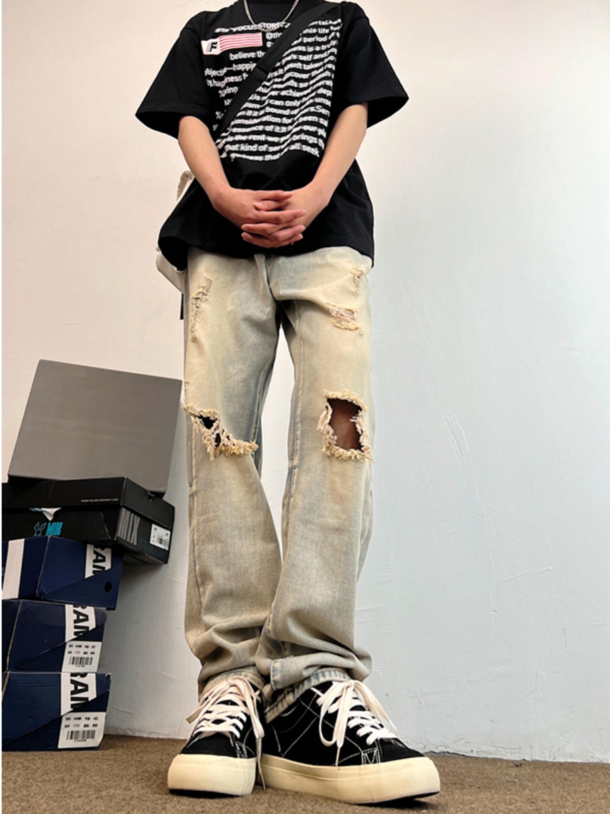 Retro Yellow Clay Dye Men's Su - Yellow Streetwear Brand recensie en prijs