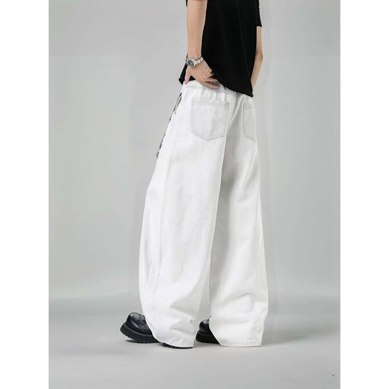Men's Loose Wide Leg Plaid Pan - Streetwear Brand For Men recensie en prijs