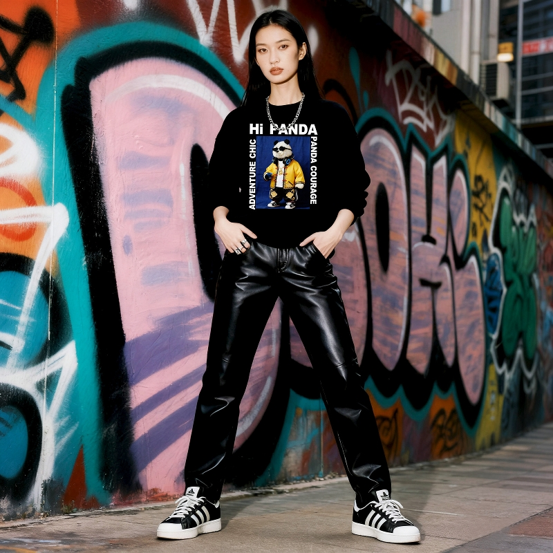 Ladies Black round Neck Hoodie - Streetwear Brand Of The Year recensie en prijs