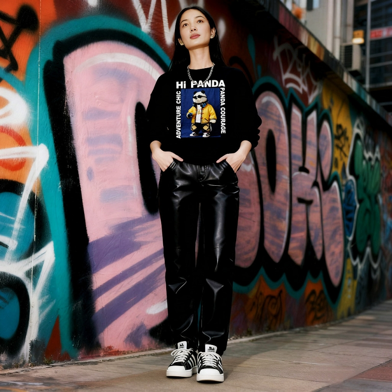 Ladies Black round Neck Hoodie - Streetwear Brand Of The Year recensie en prijs
