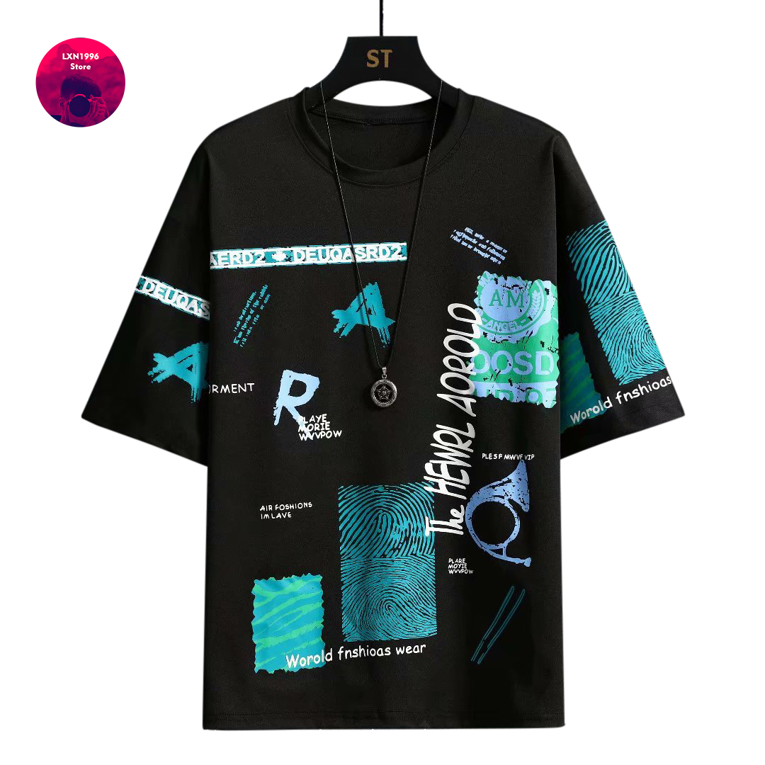 Men Harajuku Graphic Black Sum - Streetwear Brand Japan recensie en prijs